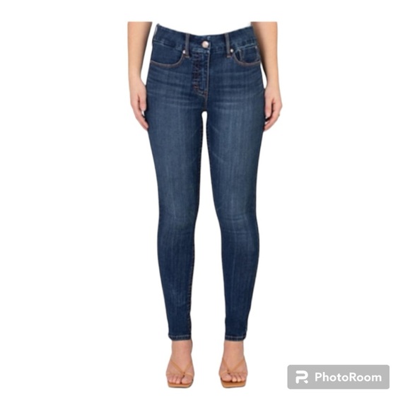 Seven7 Denim - Seven 7 Tummyless High Rise Skinny Jeans | Medium Wash | Size 12
